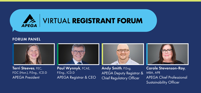 APEGA Virtual Registrant Forum