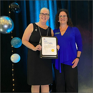 Andrea Waldie Recieves Geoscientist Award