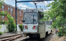 light rail train