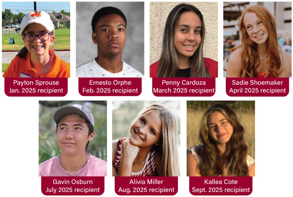 Teen driver 2025 scholarship recipients
