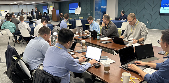participants at IRI's first industry "hackathon"
